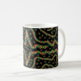 Rainbow Colored Seurat Style Pointillism Pattern コーヒーマグカップ