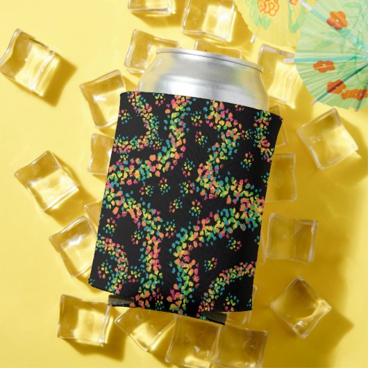 Rainbow Colored Seurat Style Pointillism Pattern 缶クーラー (インサイチュ 夏)