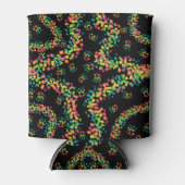 Rainbow Colored Seurat Style Pointillism Pattern 缶クーラー (正面)