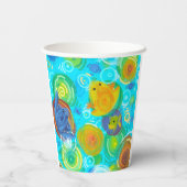 Rainbow colorful frogs cup 紙コップ (裏面)