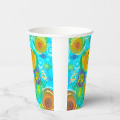 Rainbow colorful frogs cup 紙コップ (右)