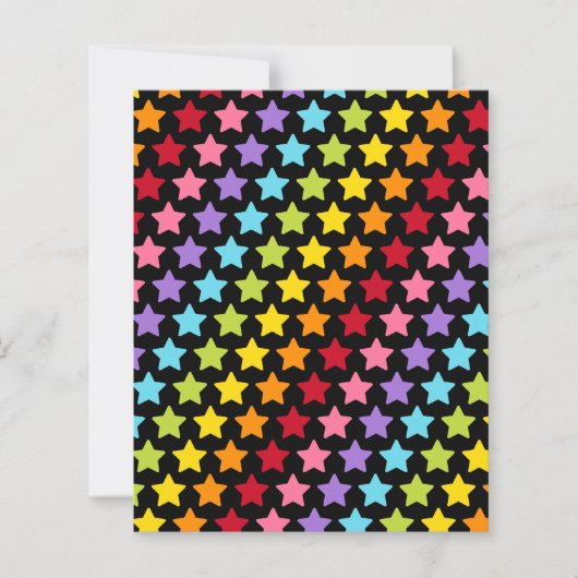 Rainbow Colorful Stars Scrapbook Papers (正面)