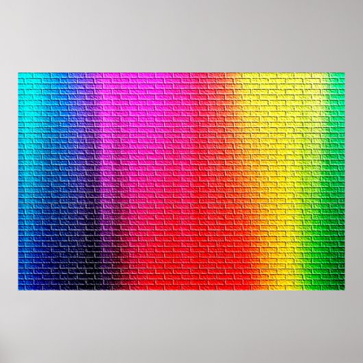 Rainbow colors abstract background. Gradient.abstr ポスター (正面)
