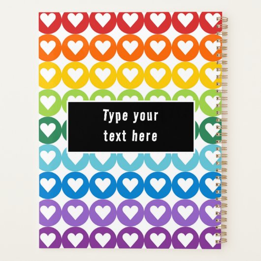 Rainbow Colors  | Cute Back to School プランナー手帳 (裏面)