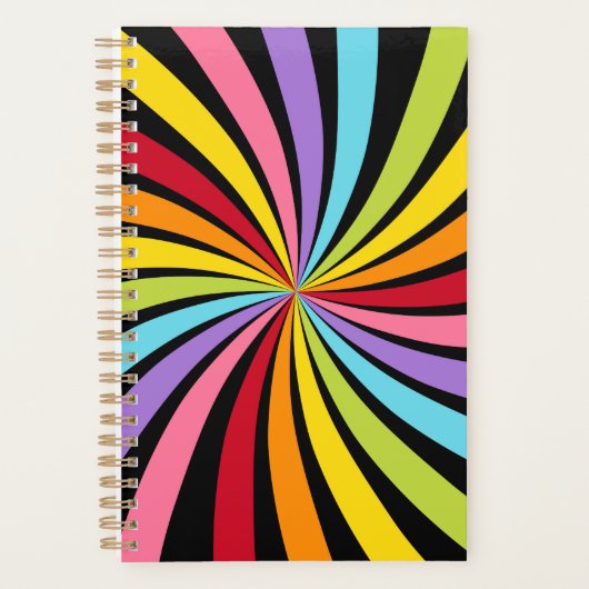 Rainbow Colors Print Planner Notebook プランナー手帳 (正面)