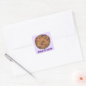 Rainbow Cookieパーソナライズされたステッカー付き スクエアシール (封筒)