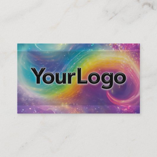 Rainbow Cosmic Galaxy Artisan Company Logo  名刺 (正面)
