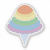 Rainbow Cotton Candy  シール (正面)