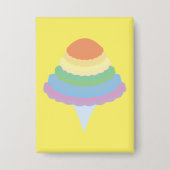 Rainbow Cotton Candy  缶バッジ (正面)