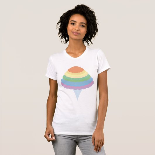 Rainbow Cotton Candy Tシャツ (正面フル)