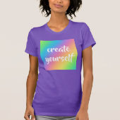 Rainbow "Create Yourself" Tシャツ (正面)