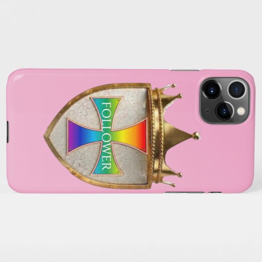Rainbow Crest Follower IPhone 11 Pro Max Cover iPhoneケース (裏面横)