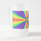 Rainbow Cross Frosted Mug フロストグラスビールジョッキ (正面左)