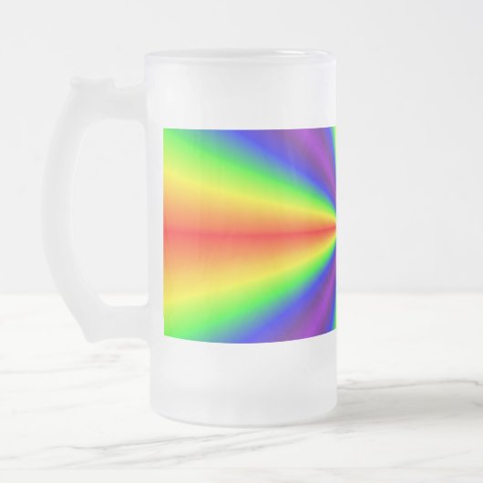 Rainbow Cross Frosted Mug フロストグラスビールジョッキ (左)