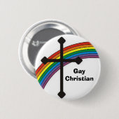 rainbow_cross、GayChristian 缶バッジ (正面&裏面)