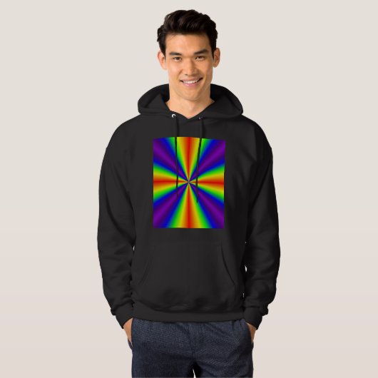 Rainbow Cross Pullover Hoodie パーカ (正面フル)