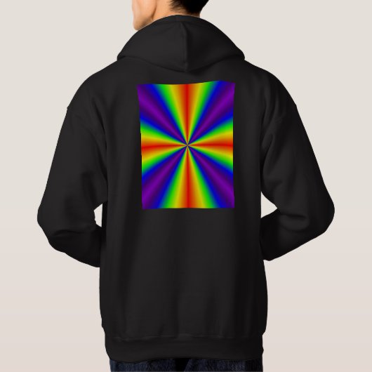 Rainbow Cross Pullover Hoodie パーカ (裏面)