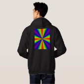 Rainbow Cross Pullover Hoodie パーカ (裏面フル)