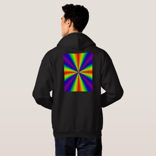 Rainbow Cross Pullover Hoodie パーカ (裏面フル)