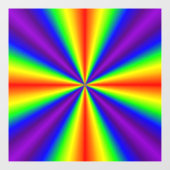 Rainbow Cross Window Cling ウィンドウサイン (シート)