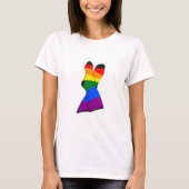 Rainbow Crossed Legs Tシャツ (正面)