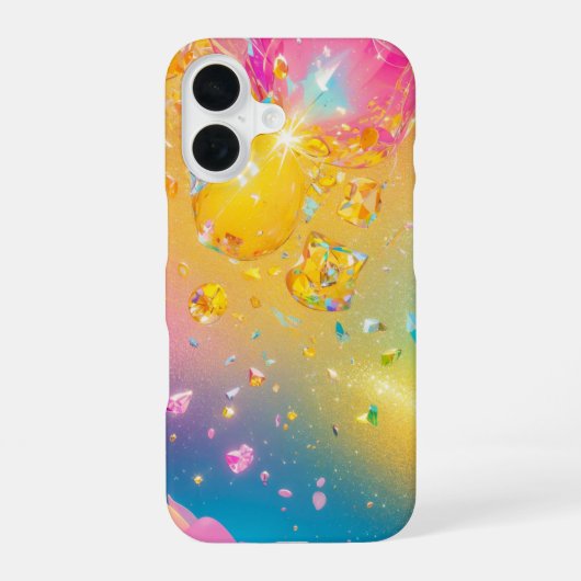 Rainbow Crystal Fantasy Phone Case iPhone 16ケース (裏面)