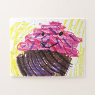 Rainbow Cupcake Child Art Magic  ジグソーパズル
