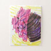 Rainbow Cupcake Child Art Magic  ジグソーパズル (縦)