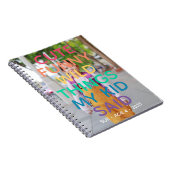 Rainbow Cute Funny Wild Things My Kid Said Photo ノートブック (右側)