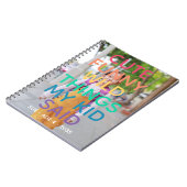 Rainbow Cute Funny Wild Things My Kid Said Photo ノートブック (左側)