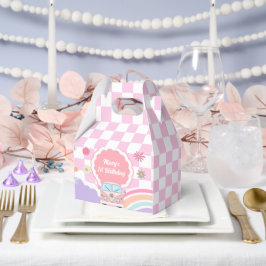 Rainbow Daisy Floral Car Birthday フェイバーボックス