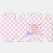 Rainbow Daisy Floral Car Birthday フェイバーボックス (見開き)