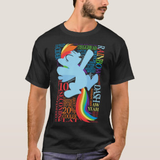 Rainbow Dashの友達のいろいろな言葉 Tシャツ