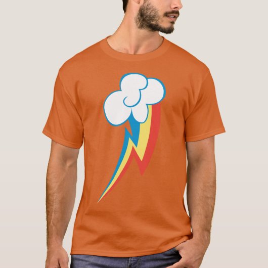 Rainbow Dash Cutie Mark vintage Tシャツ (正面)
