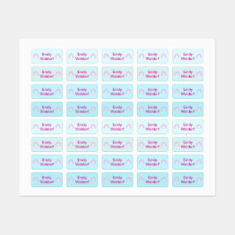 Rainbow Design Kids' Name Clothing School Labels ラベル