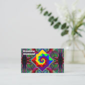 Rainbow Diamond （単語を変更できる） 名刺 (スタンド正面)