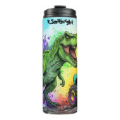 Rainbow Dinosaurs Monster Truck Action タンブラー (正面)