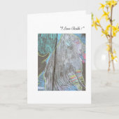 Rainbow Dog Chalk Party Card カード (黄色い花)