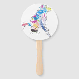Rainbow Dog Fan ハンドファン