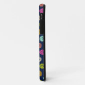 Rainbow Doodle Dot Confetti on Navy Wrapping Paper Case-Mate iPhoneケース (裏面/左)