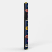 Rainbow Doodle Dot Confetti on Navy Wrapping Paper Case-Mate iPhoneケース (裏面/右)