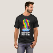 Rainbow Dot Dayが行われる場所をマークに表示 Tシャツ (正面フル)