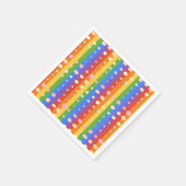RAINBOW DOT SRIPES スタンダードカクテルナプキン (角)