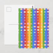 RAINBOW DOT SRIPES ポストカード (正面/裏面)