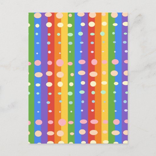 RAINBOW DOT SRIPES ポストカード (正面)