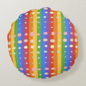 RAINBOW DOT SRIPES ラウンドクッション (裏面)