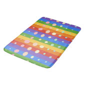RAINBOW DOT STRIPES バスマット (アングル)