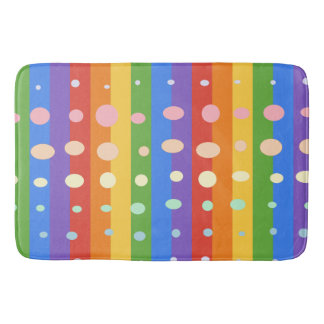 RAINBOW DOT STRIPES バスマット