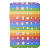 RAINBOW DOT STRIPES バスマット (正面縦)