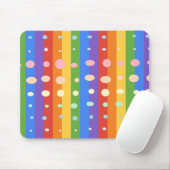 RAINBOW DOT STRIPES マウスパッド (マウス)